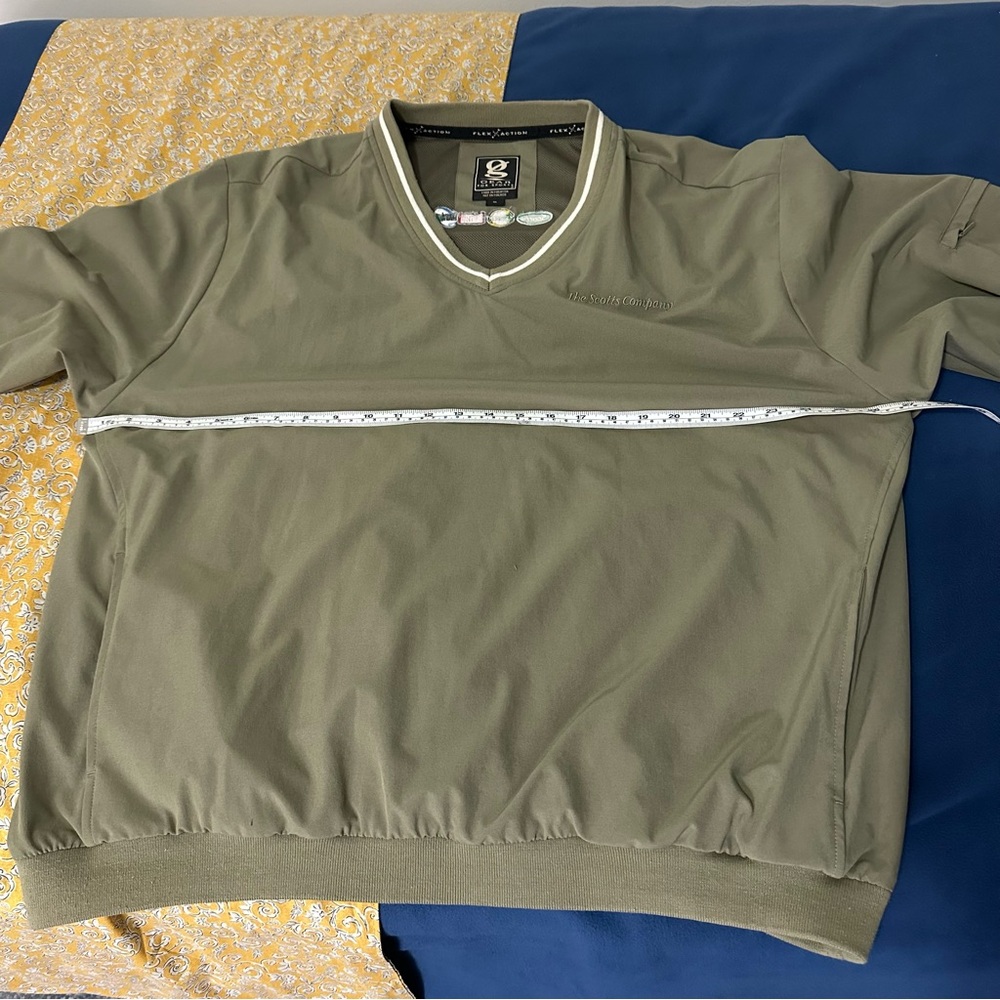 Men's Gear For Sport Flex Action Green V-Neck Pullover Jacket Size XL - Picture 6 of 11